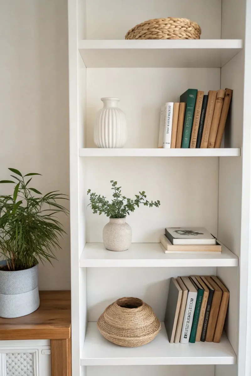 shelf decor ideas empty area