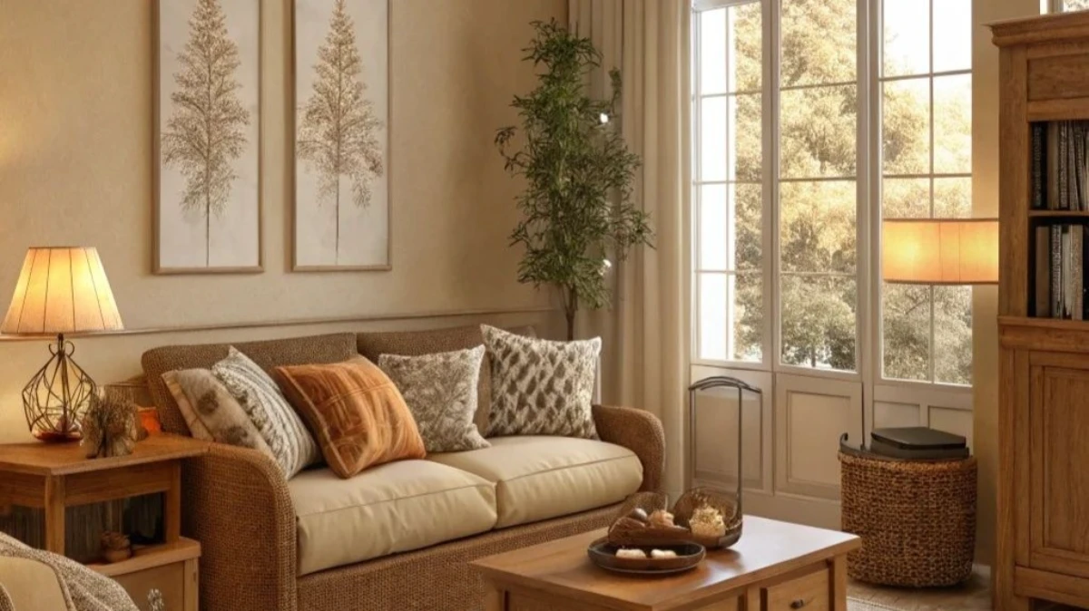 10 Beige Living Room Decorating Ideas for a Warm and Timeless Home 31 beige living room decorating ideas with blanket and texture