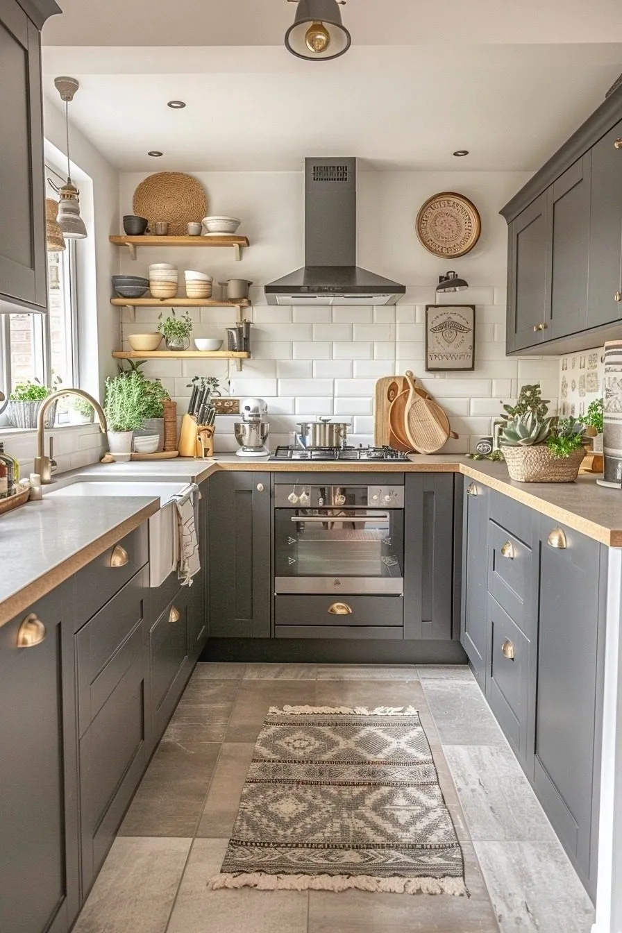 6 Small Grey Kitchen Ideas That Still Feel Open 4 a grey kitchen with slim hardware