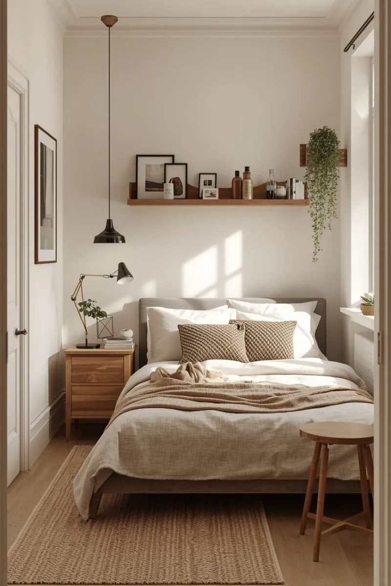 Where to Place Your Bed in Bedroom? Feng Shui Bedroom Layout Explained 5 a small feng shui bedroom with compact layout