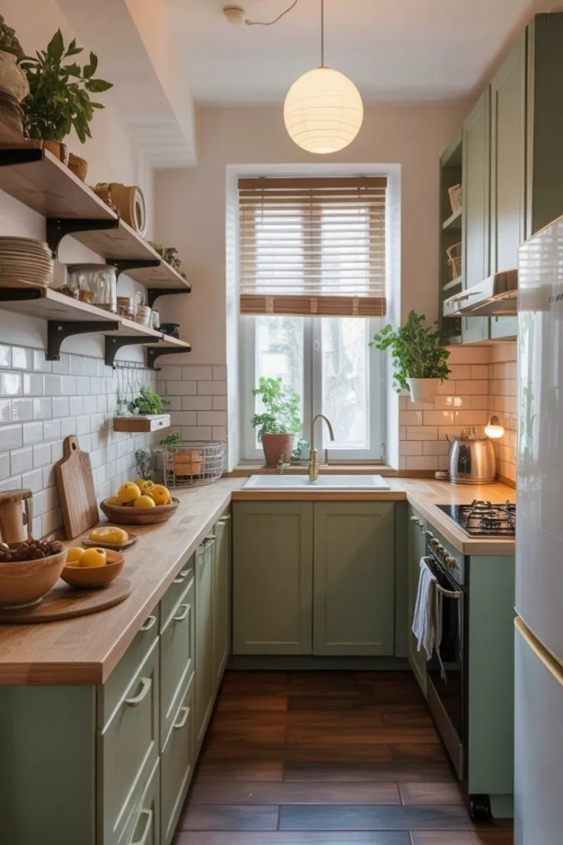 10 Small Kitchen Renovation Ideas to Maximize Space and Style 4 a small kitchen with open shelves