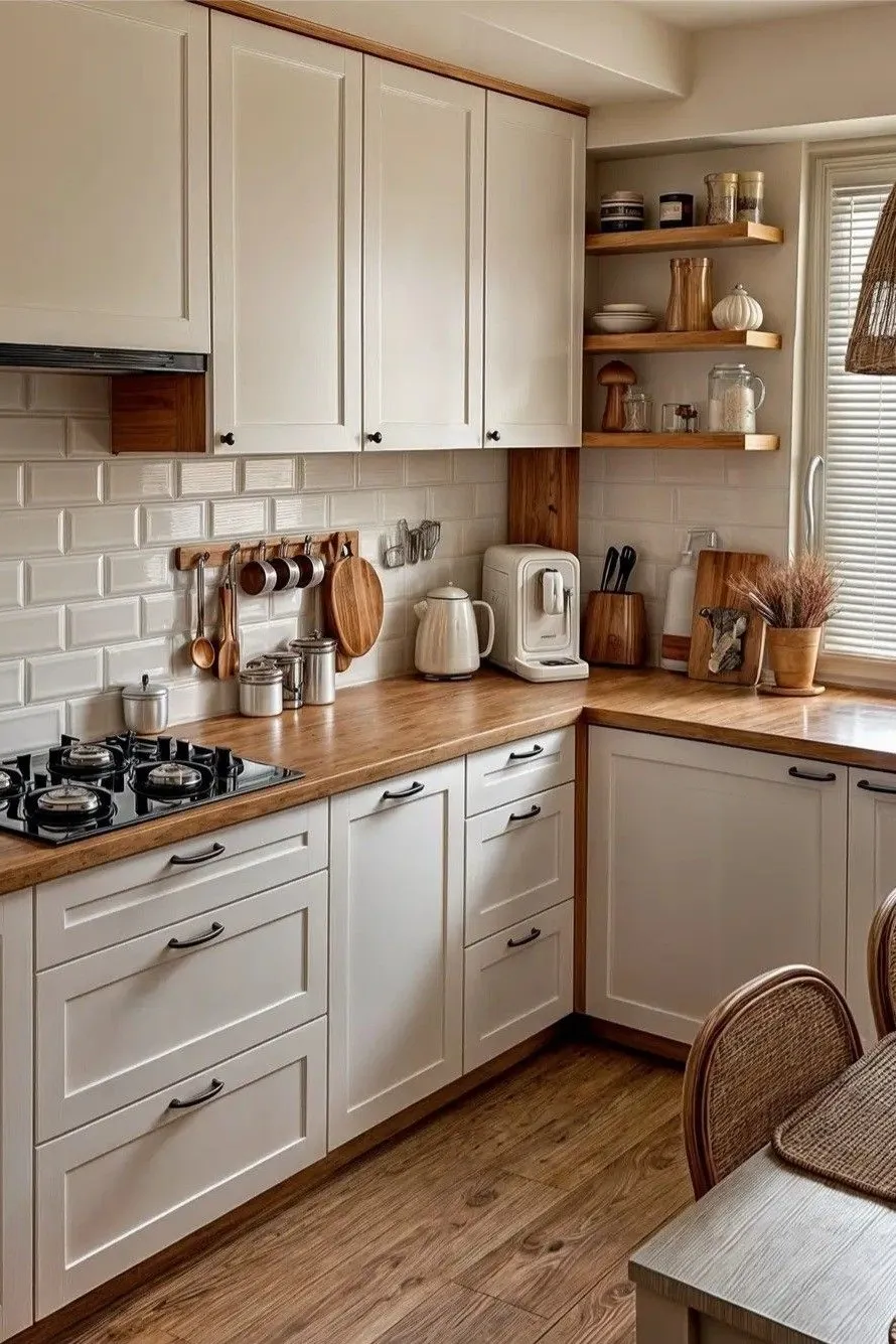 10 Small Kitchen Renovation Ideas to Maximize Space and Style 7 a small kitchen with classic white backsplash