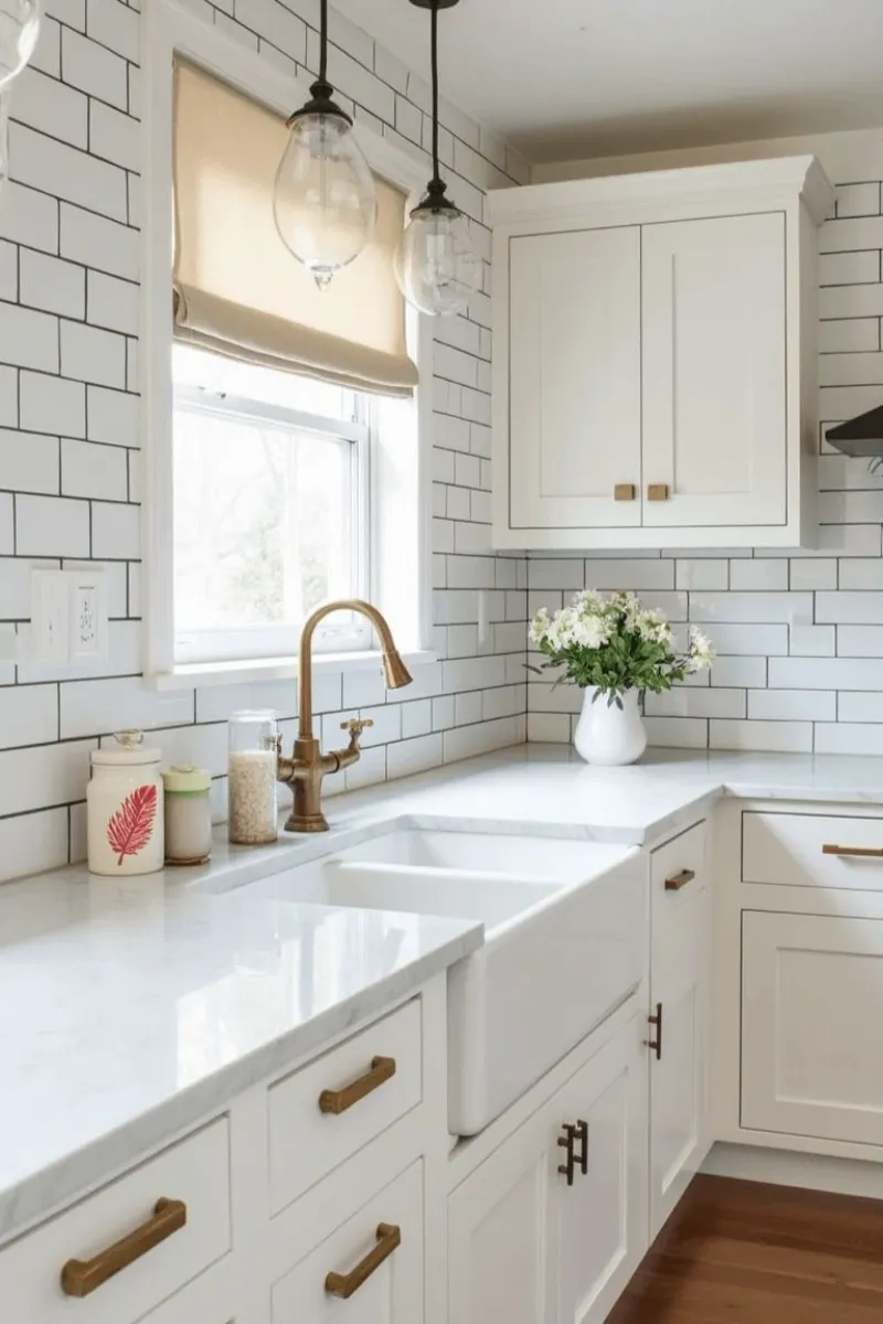 6 Timeless Kitchen Backsplash Tile Ideas for Any Home Style 2 a kitchen with white subway tile backsplash