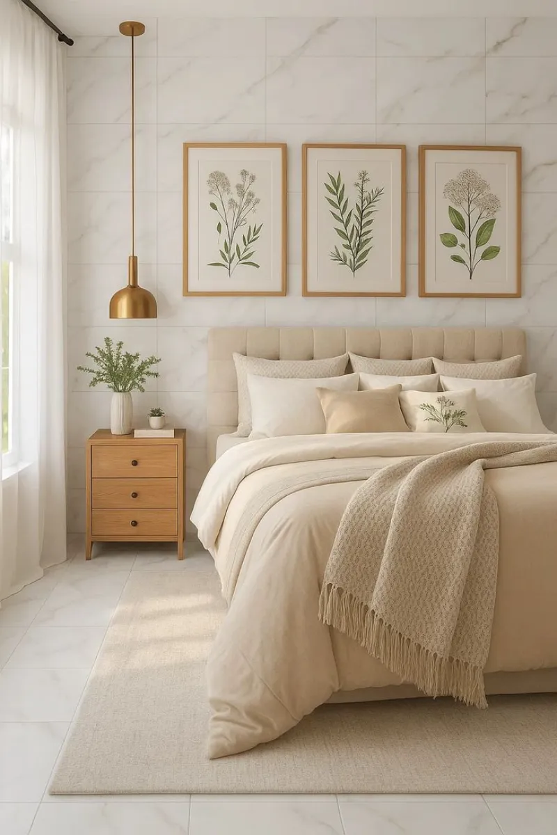 10 Modern White Bedroom Ideas for a Clean and Calm Look 4 a white bedroom with a low nightstand