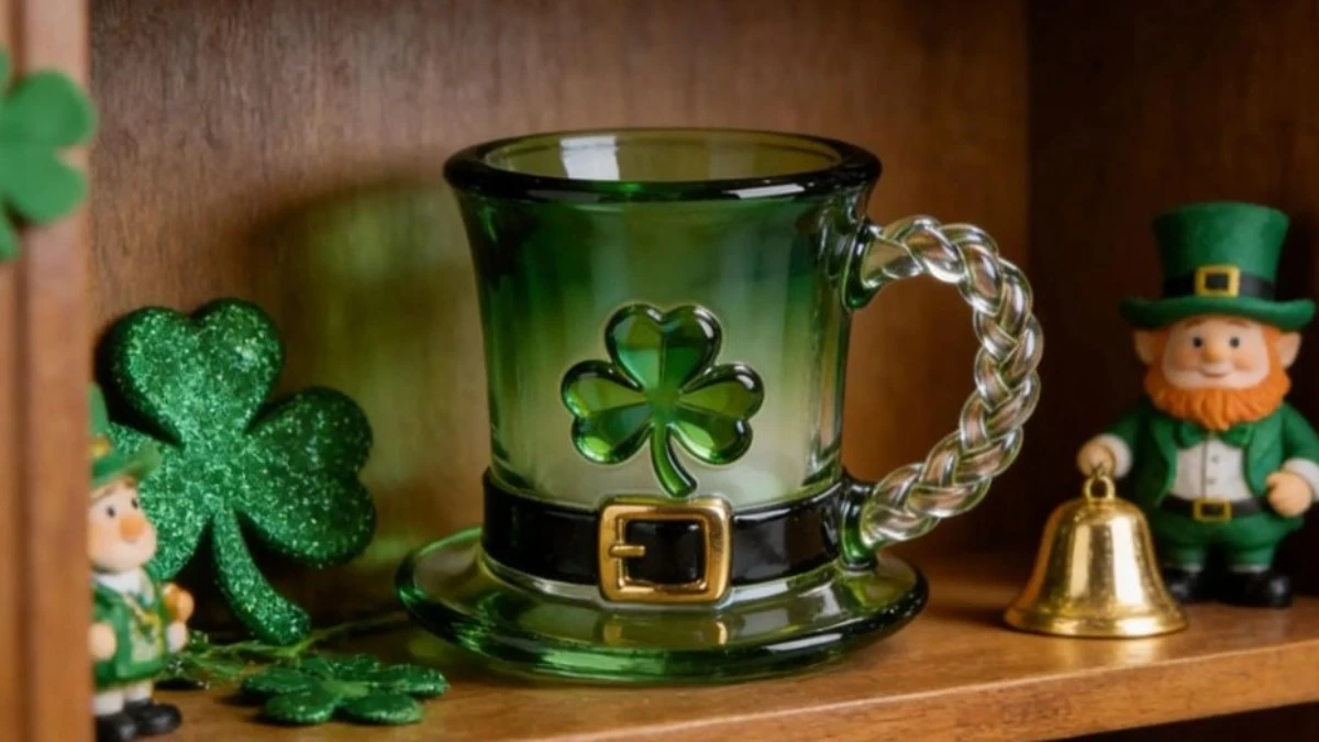 a hat shape mug as saint patrick's day gift