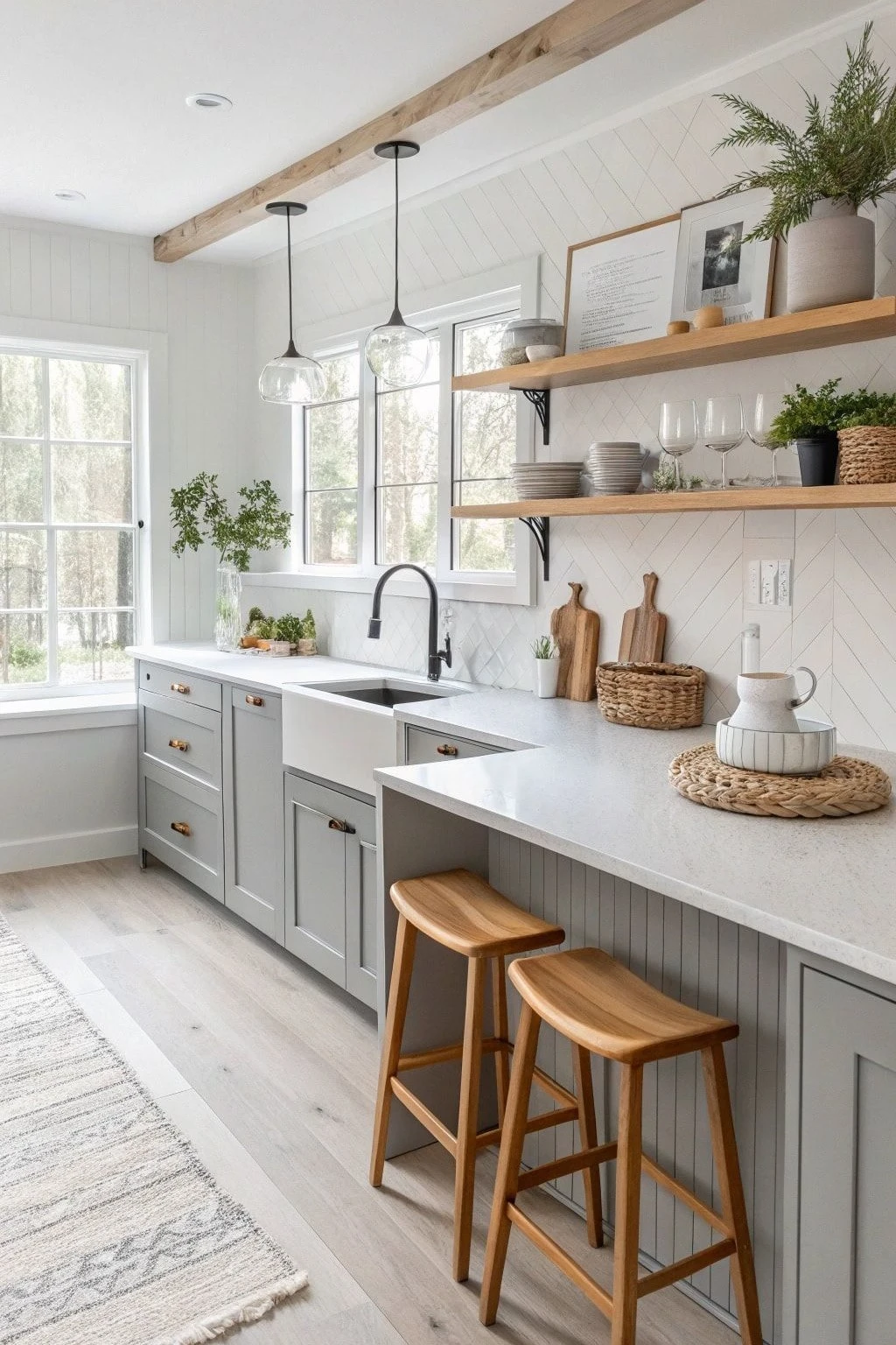 Light Grey Kitchen Inspiration: 10 Ideas for a Modern, Airy Space 3 a light grey kitchen with whire countertop