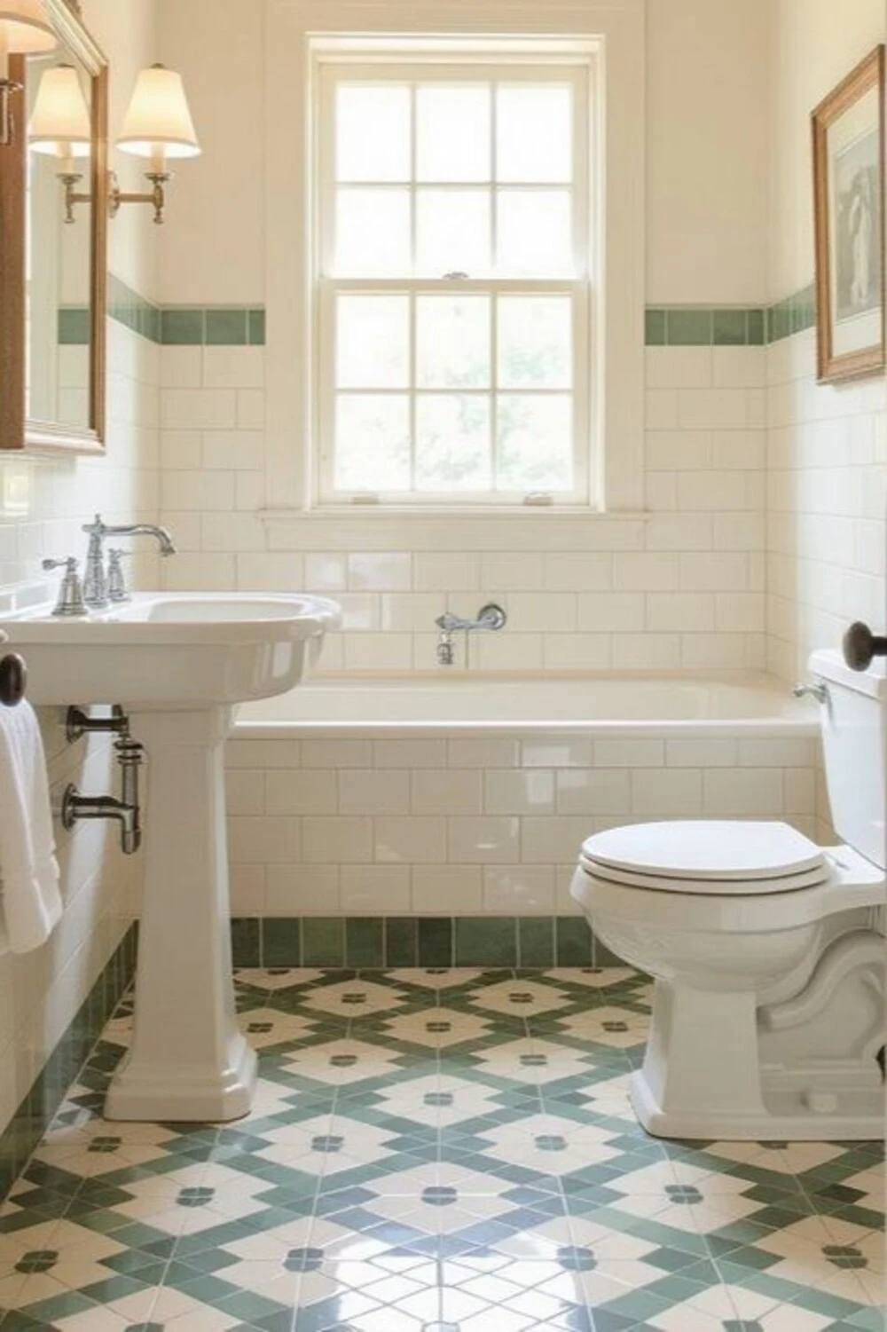 a small bathroom floor tile match wall tile