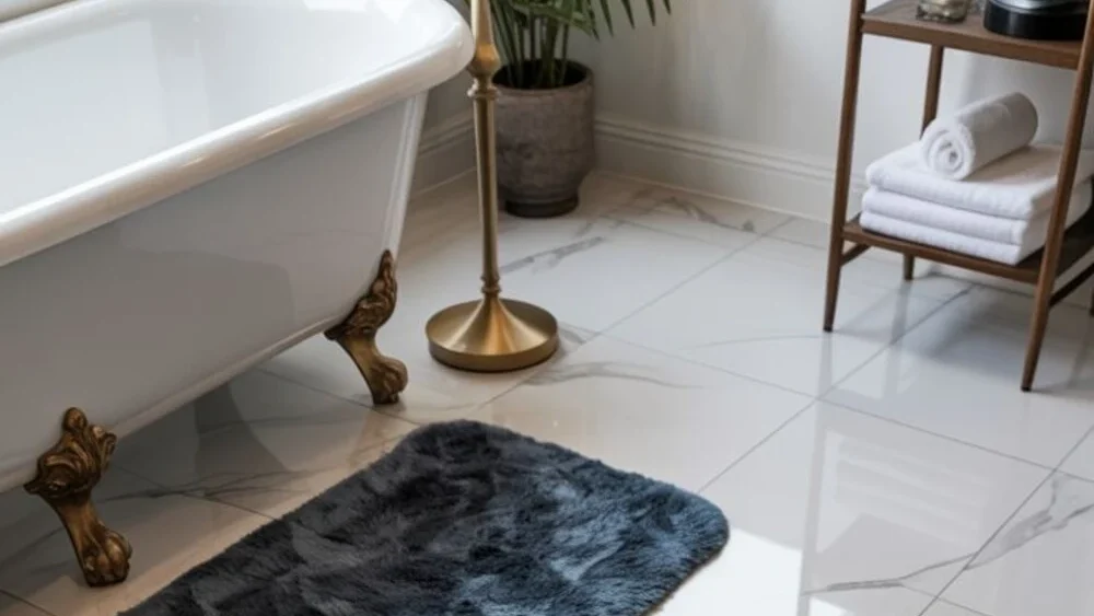 How to Choose the Right Small Bathroom Floor Tile Style 1 small bathroom light color floor tile e1778055551224