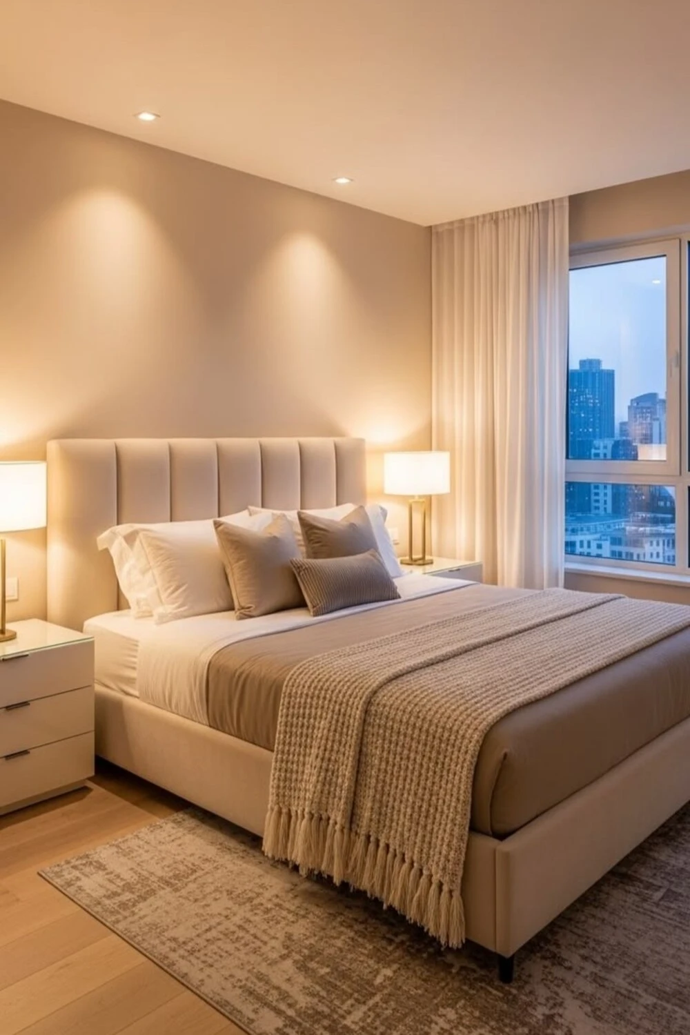 15 Modern Bedroom Lighting Ideas for a Stylish and Cozy Space 9 a modern bedroom with recessed ceiling light