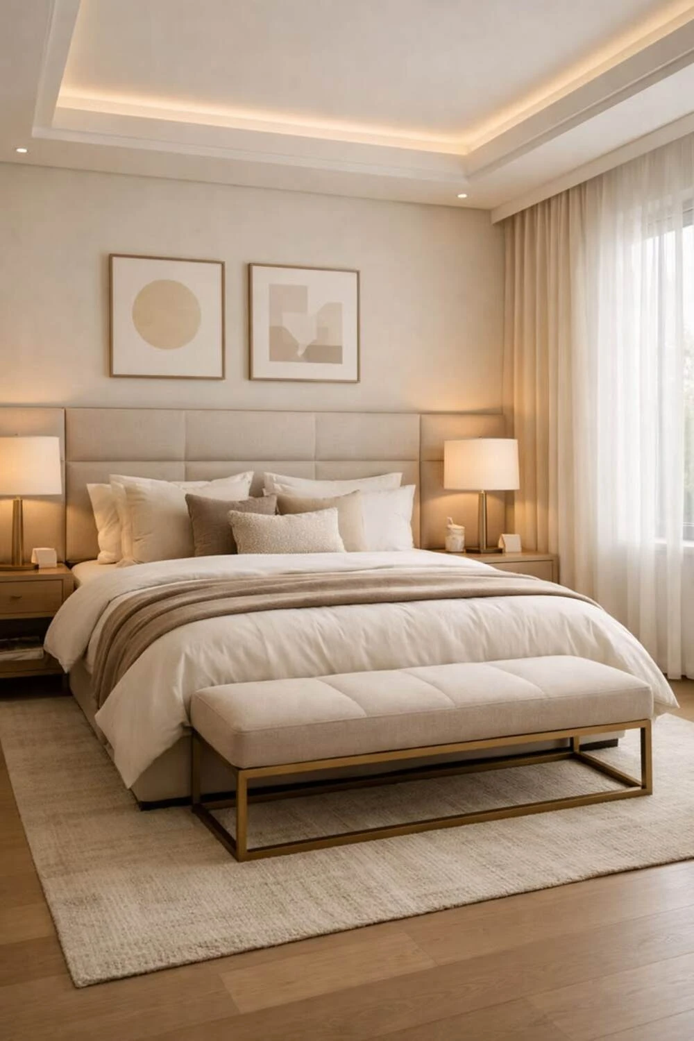 15 Modern Bedroom Lighting Ideas for a Stylish and Cozy Space 6 a modern bedroom with table lamps